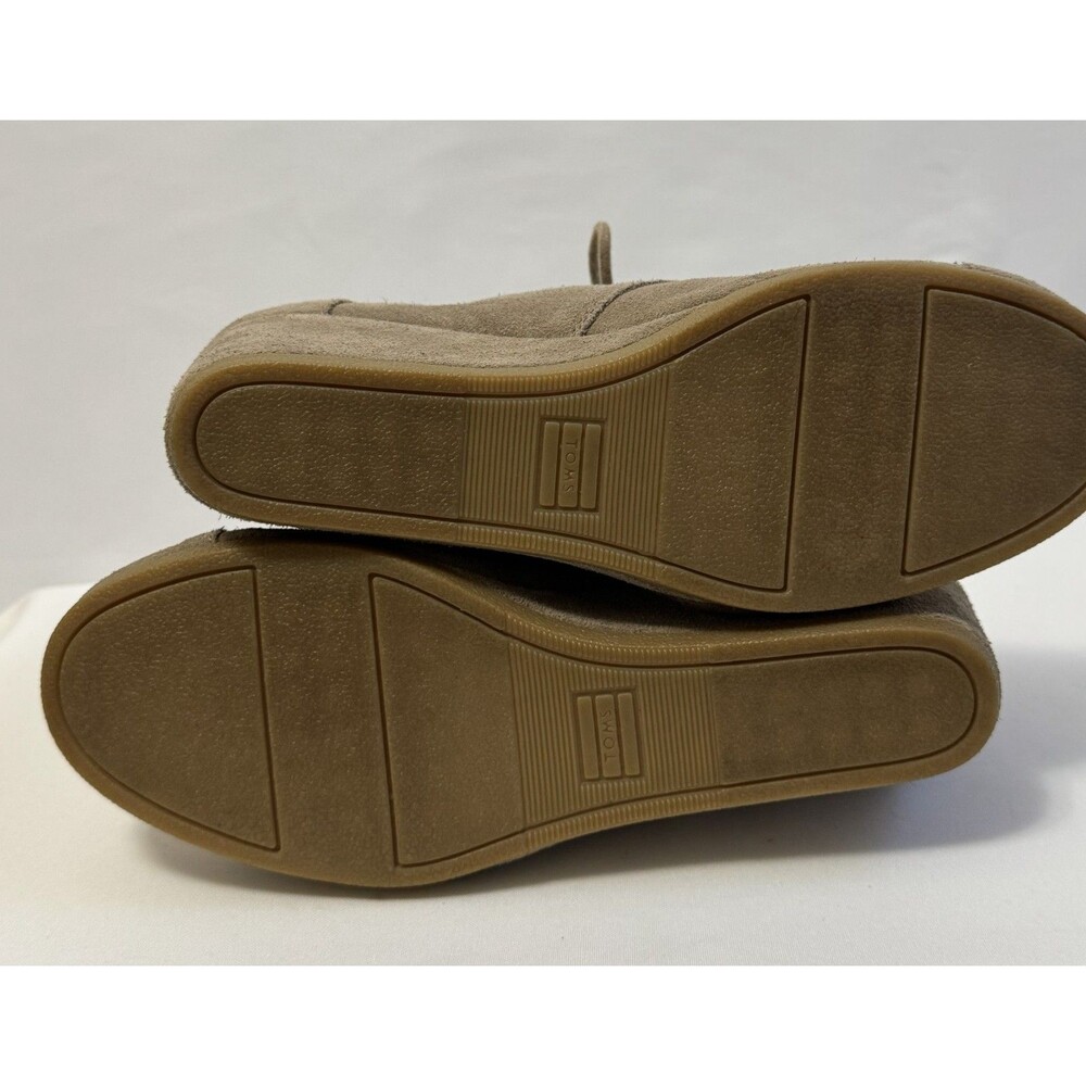 TOMS Women’s Suede Wedge Ankle Booties Taupe Size 9 M - Picture 8 of 12
